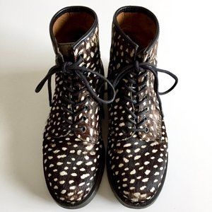 Dr. Martens Black and White Combat Boots